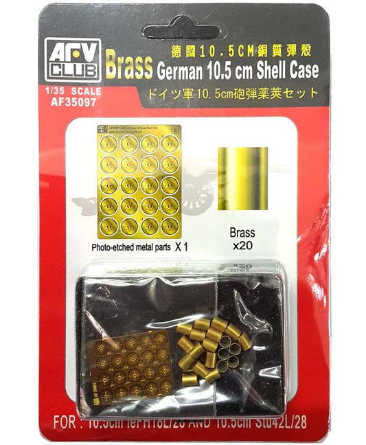 AFV Club AF35097 1:35 German 10.5cm Shell Cases x 20