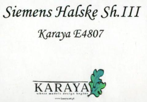 Karaya E4807 1:48 Siemens Halske Sh.III WWI engine - resin