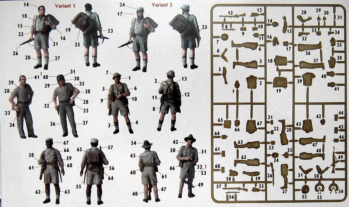 Master Box MB3594 1:35 Allied Forces, WWII, North Africa desert battles series