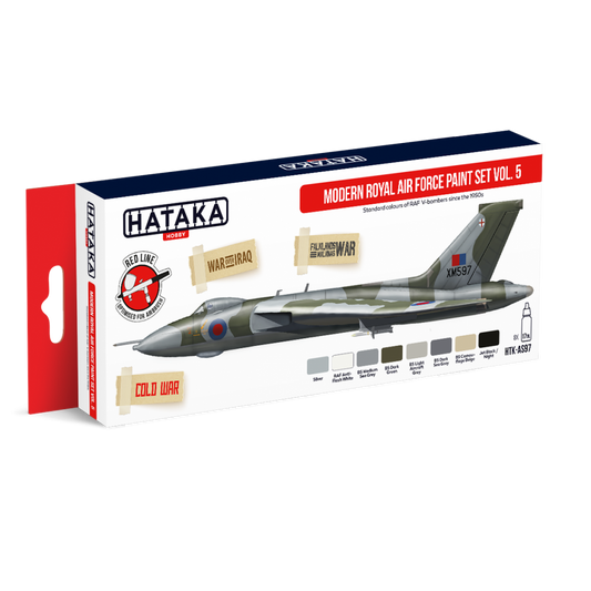 Hataka AS97 (Red Line) Modern Royal Air Force Vol.5 Acrylic Paint Set