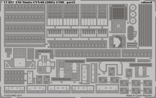 Eduard 17027 1:700 USS Nimitz CVN-68 (2005)