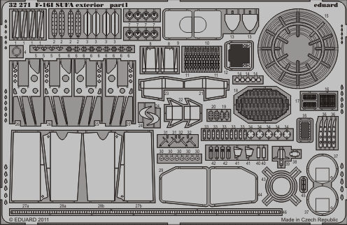 Eduard 32271 1:32 F-16I Sufa 'Storm' exterior to be used with Academy