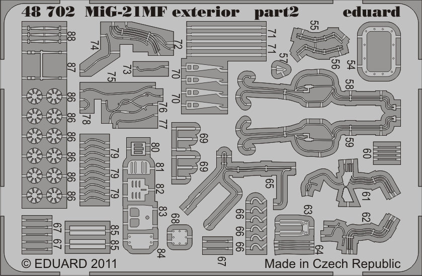 Eduard 48702 1:48 Mikoyan MiG-21MF exterior