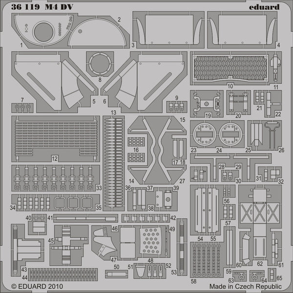 Eduard 36119 1:35 M4 Sherman DV Sherman