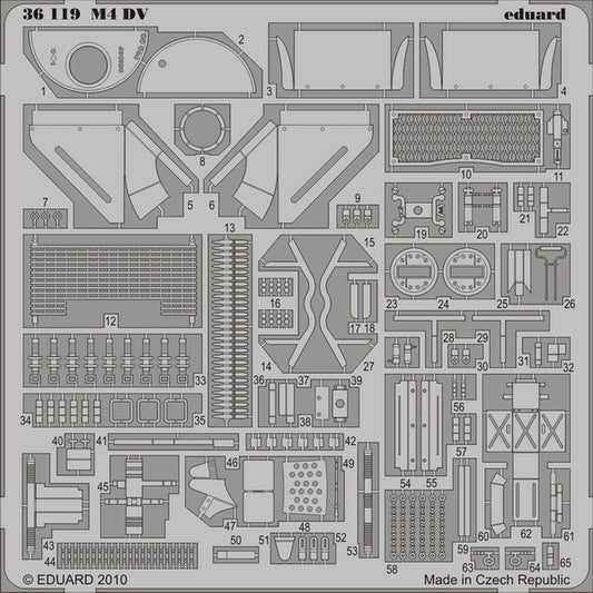 Eduard 36119 1:35 M4 Sherman DV Sherman