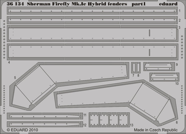 Eduard 36134 1:35 Sherman Firefly Mk.Ic Hybrid fenders