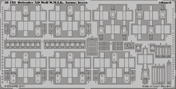 Eduard 36193 1:35 Defender XD Wolf W.M.I.K. Ammo Boxes