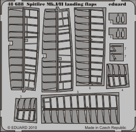 Eduard 48688 1:48 Supermarine Spitfire Mk.I/Mk.II landing flaps