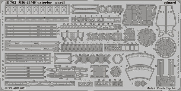 Eduard 48702 1:48 Mikoyan MiG-21MF exterior