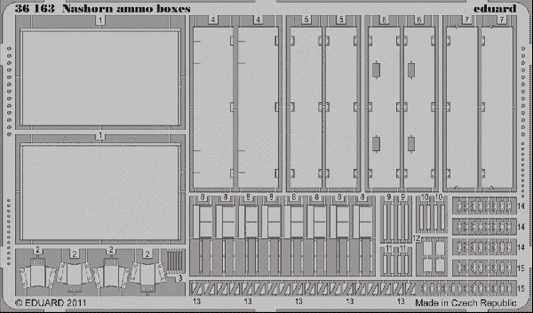 Eduard 36163 1:35 Sd.Kfz.164 Nashorn ammunition boxes