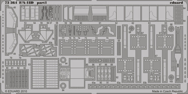 Eduard 73364 1:72 McDonnell-Douglas F/A-18D Hornet