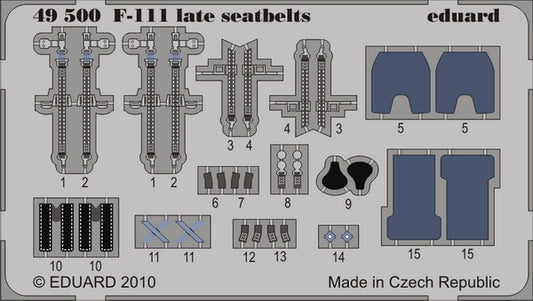 Eduard 49500 1:48 General-Dynamics F-111C late seatbelts