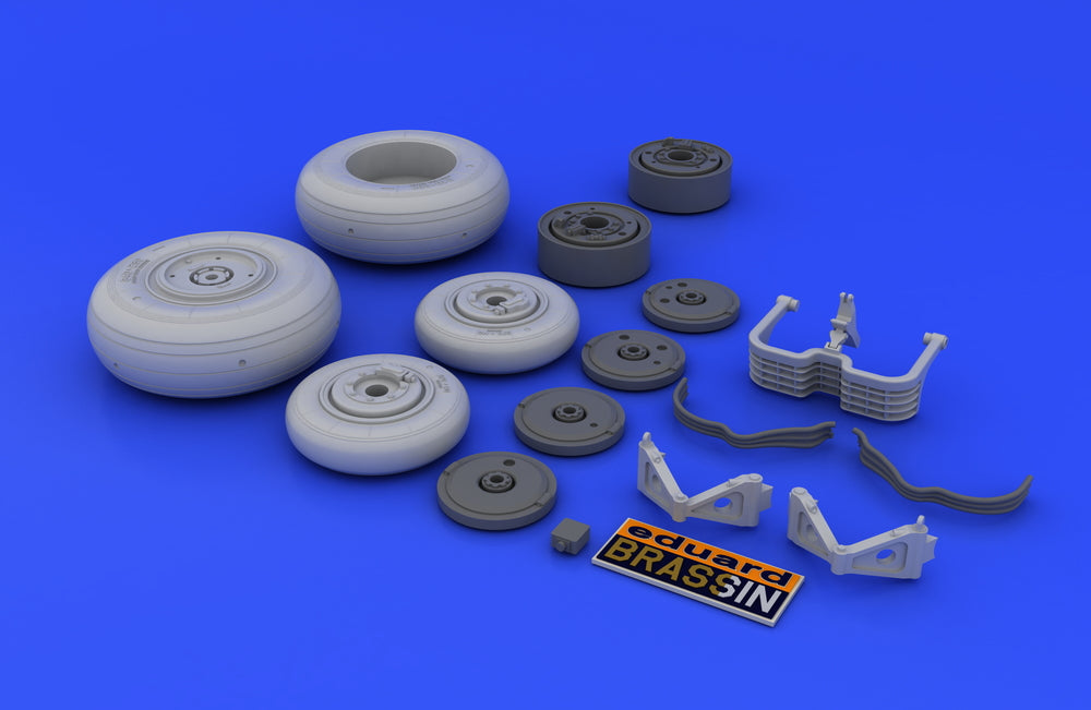 Eduard Brassin 648037 1:48 Mikoyan MiG-29A wheels with weighted tyre effect