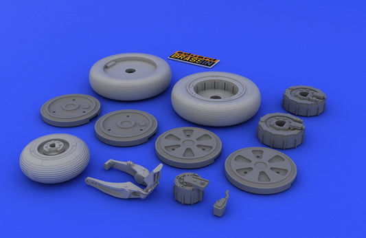 Eduard Brassin 648026 1:48 MiG-21 wheels with weighted tyre effect