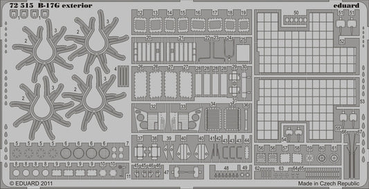 Eduard 72515 1:72 B-17G Flying Fortress exterior for Revell