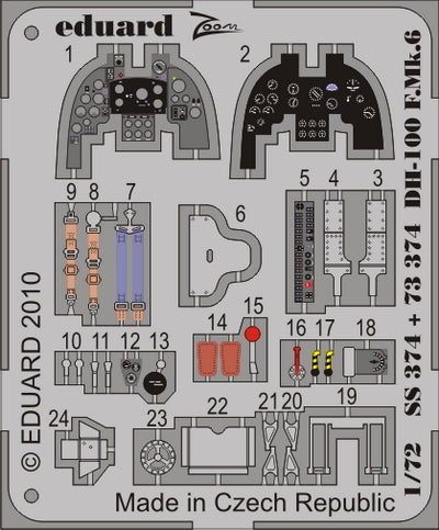 Eduard SS374 1:72 de Havilland Vampire F.6