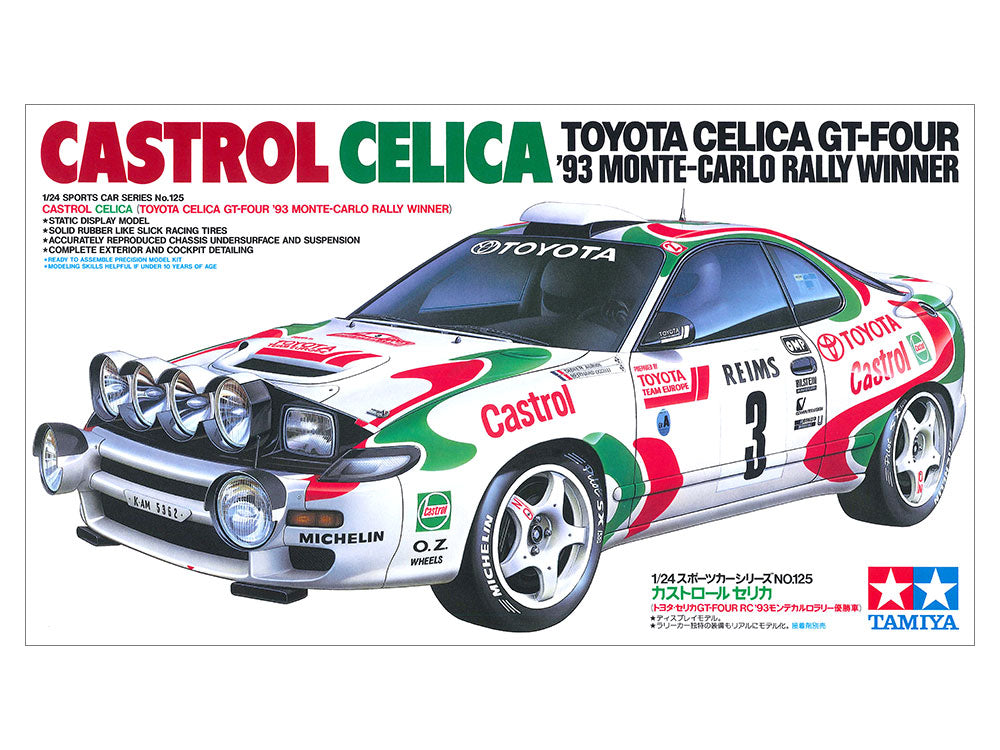 Tamiya 24125 1:24 Castrol Celica 1993 Monte Carlo Rally Winner