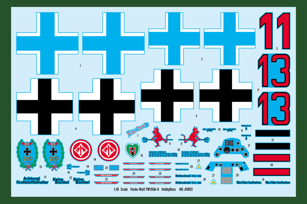 Hobby Boss 81803 1:18 Focke-Wulf Fw-190A-8