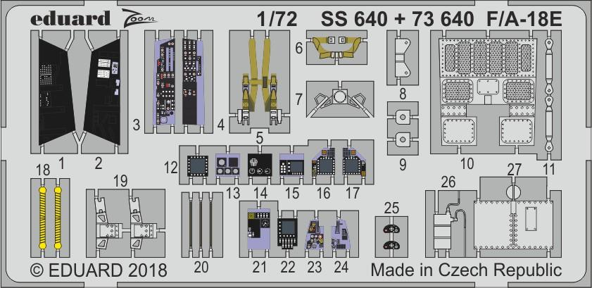 Eduard SS640 1:72 Boeing F/A-18E Hornet
