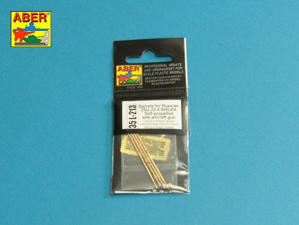Aber 35L213 1:35 Barrels for Soviet ZSU-23-4V1 Shilka Self-Propelled AA Gun
