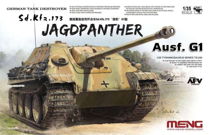 Meng Model MMTS-039 1:35 Jagdpanther Ausf.G1 Sd.Kfz.173