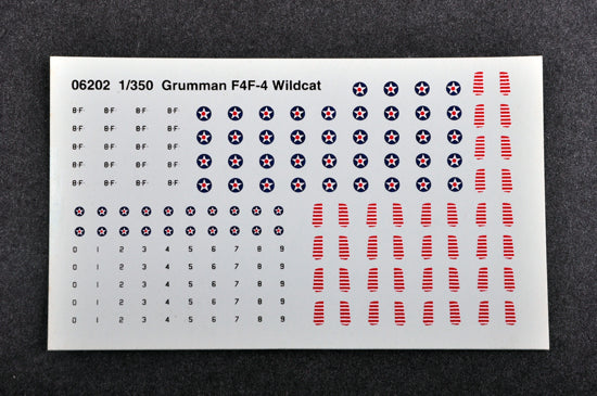 Trumpeter 06202 1:350 Grumman F4F-4 Wildcat (10 per box)