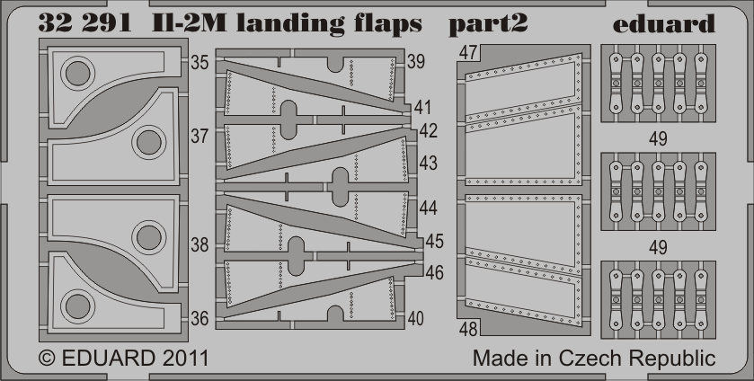 Eduard 32291 1:32 Ilyushin Il-2m landing flaps