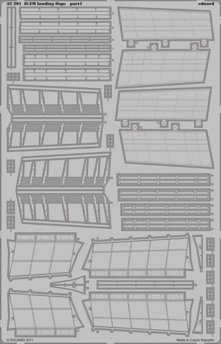 Eduard 32291 1:32 Ilyushin Il-2m landing flaps