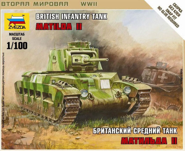 Zvezda 6171 1:100 British Matilda Tank
