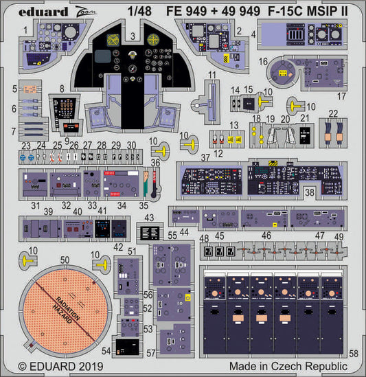 Eduard 49949 1:48 McDonnell F-15C Eagle MSIP II interior