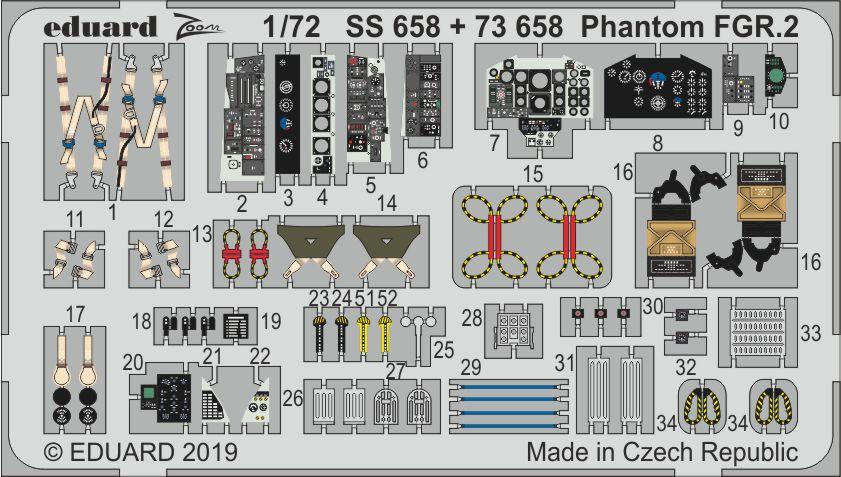 Eduard SS658 1:72 McDonnell-Douglas FGR.2 Phantom