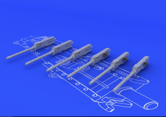 Eduard Brassin 648075 1:48 Browning M-2 guns (6pcs)