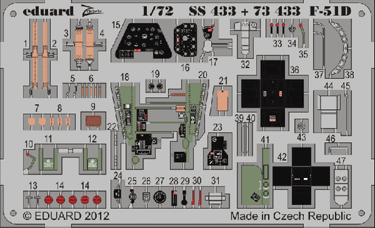 Eduard SS433 1:72 North-American F-51D Mustang (self adhesive)