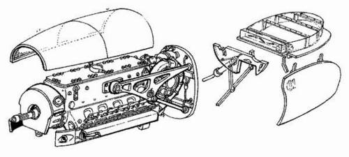 CMK 4008 1:48 Messerschmitt Me-410B Engine Set