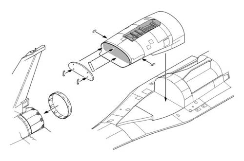 CMK 4189 1:48 Lockheed-Martin F-16CD Fighting Falcon Intake Block 30/40/50 (Engine General Electric)