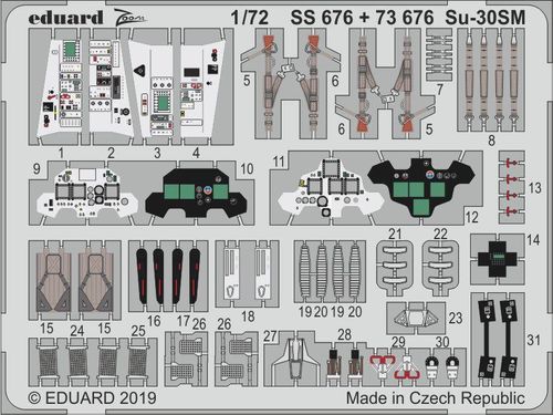 Eduard SS676 1:72 Sukhoi SU-30SM