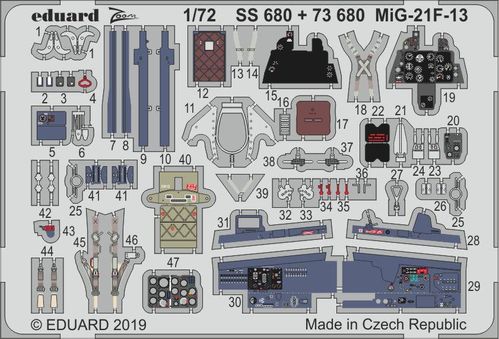 Eduard SS680 1:72 Mikoyan MiG-21F-13