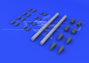 Eduard Brassin 648087 1:48 AIM-120C AMRAAM - 2 pcs of U.S. air-air missile