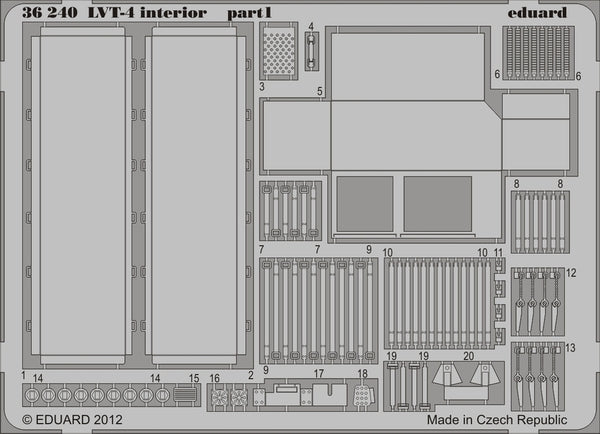 Eduard 36240 1:35 LVT-4 Water Buffalo interior