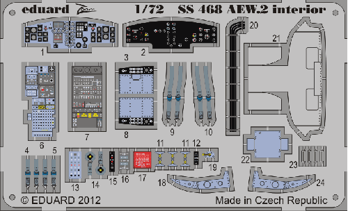 Eduard SS468 1:72 Westland Sea King AEW.2 interior (self adhesive)