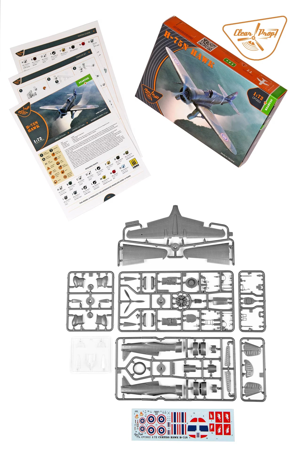 Clear Prop Models 72022 1:72 Curtiss H-75N Hawk Starter