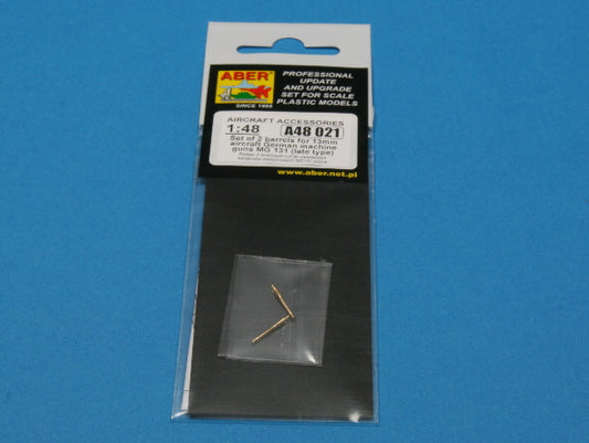 Aber A48021 1:48 Set of 2 Barrels for German 13mm Aircraft Machine Guns MG.131 (Late Type)