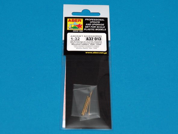 Aber A32013 1:32 Set of 2 Barrels for 13,2 mm Japanese Type 3 Aircraft Machine Guns