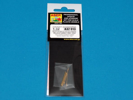 Aber A32013 1:32 Set of 2 Barrels for 13,2 mm Japanese Type 3 Aircraft Machine Guns