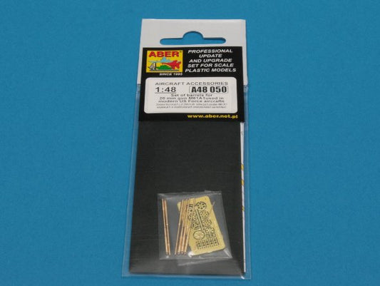 Aber A48050 1:48 Set of Barrels for 20mm Gun M61A1 used in Modern U.S. Aircraft