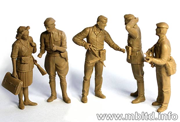 Master Box MB3551 1:35 French Resistance and captured German (WWII) Infantry man