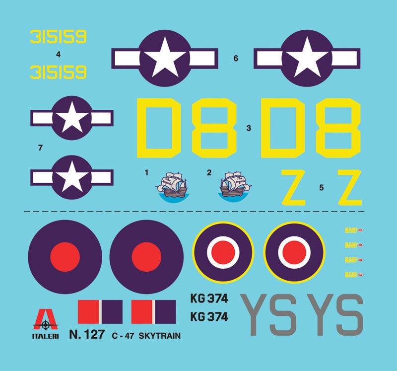 Italeri 127 1:72 Douglas C-47 Skytrain