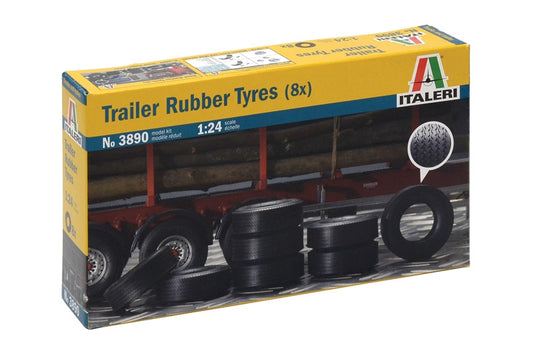 Italeri 3890 1:24 Trailer Rubber Tyres (8x)