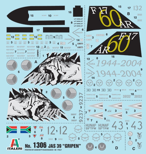 Italeri 1306 1:72 Saab JAS-39A Gripen