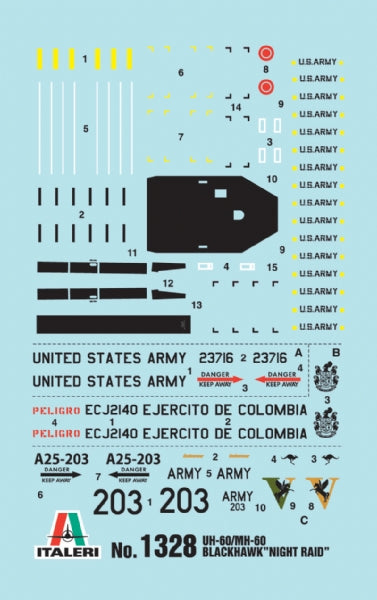 Italeri 1328 1:72 Sikorsky UH-60 Black Hawk 'Night Raid'